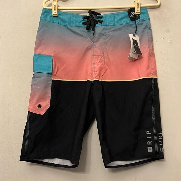 Rip Curl aqua Dawn Patrol boardshorts Size 28 New - Picture 1 of 10
